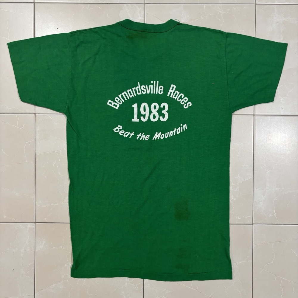 Vintage 80s T Shirt Thin Soft Men's L (fits Small) Racing Mountain Distressed